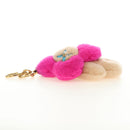 LOUIS VUITTON Vivienne Vison Bag Charm Fur Beige Pink M00870 LV Auth 184237SM-14