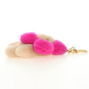 LOUIS VUITTON Vivienne Vison Bag Charm Fur Beige Pink M00870 LV Auth 184237SM-15