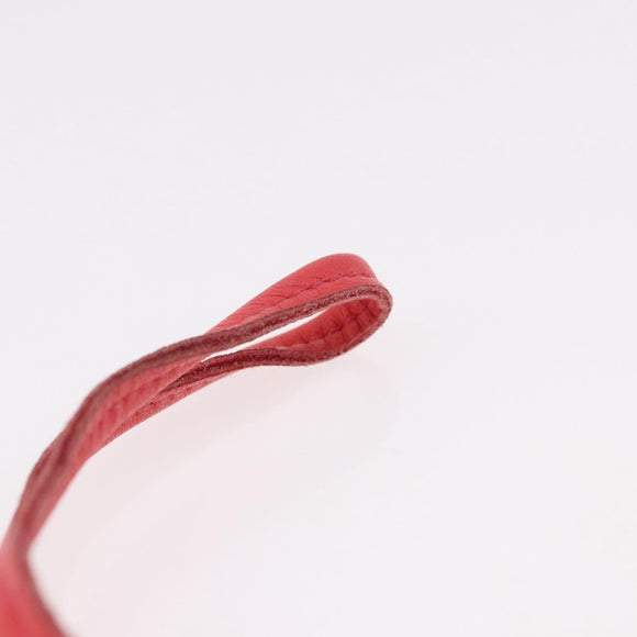 HERMES Rodeo PM Charm Leather Red Auth 184238M