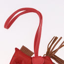 HERMES Rodeo PM Charm Leather Red Auth 184238M-6