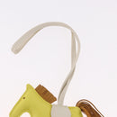 HERMES Rodeo PM Charm Leather Yellow Auth 184239M-7