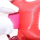 HERMES Rodeo PM Charm Leather Red Auth 184240M-11