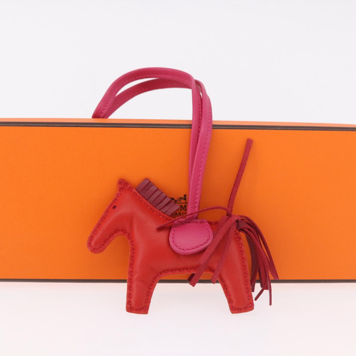 HERMES Rodeo PM Charm Leather Red Auth 184240M | Brand Street Tokyo