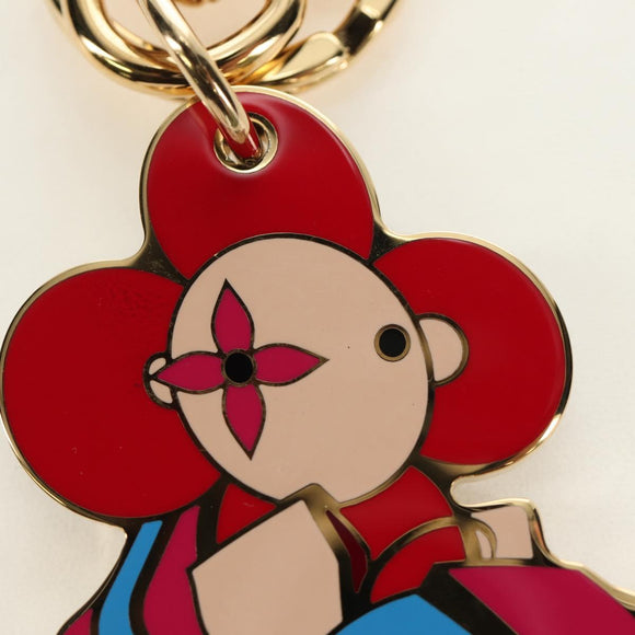 LOUIS VUITTON Porte Cles Charm Vivienne Charm metal Gold M69860 LV Auth 184242M