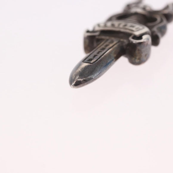Chrome Hearts Dolch-Anhänger Ag925 Silber Auth 184243M
