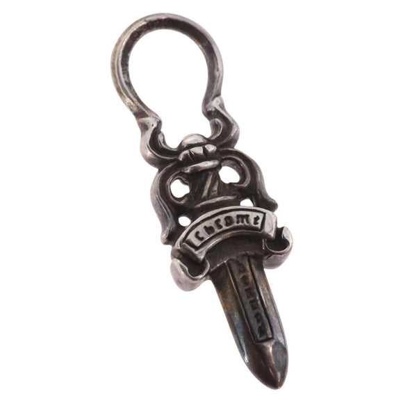 Chrome Hearts Dolch-Anhänger Ag925 Silber Auth 184243M