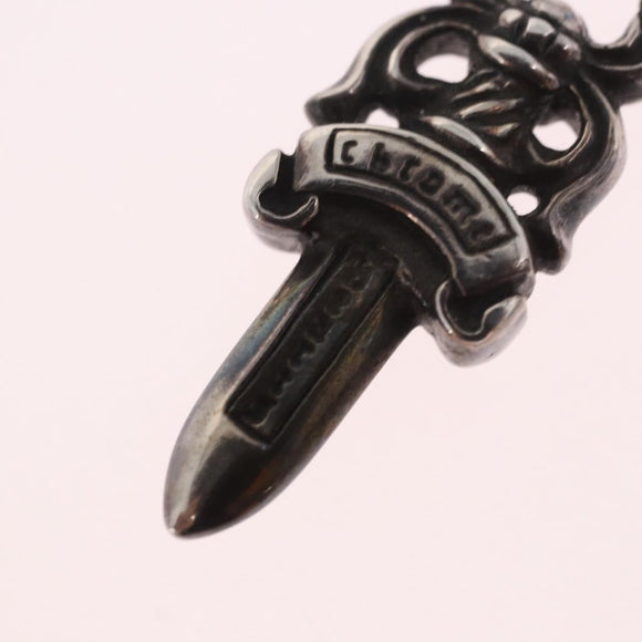 Chrome Hearts Dolch-Anhänger Ag925 Silber Auth 184243M