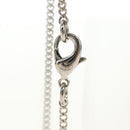 CHANEL COCO Mark Cat Necklace metal Silver CC Auth 184248M-10