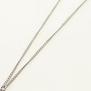 CHANEL COCO Mark Cat Necklace metal Silver CC Auth 184248M-4