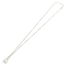 CHANEL COCO Mark Cat Necklace metal Silver CC Auth 184248M-6