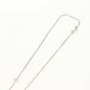 CHANEL COCO Mark Cat Necklace metal Silver CC Auth 184248M-9