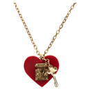 LOUIS VUITTON Pandantif Rock Me Necklace metal Red M66516 LV Auth 184249M-1