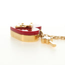 LOUIS VUITTON Pandantif Rock Me Necklace metal Red M66516 LV Auth 184249M-12