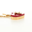 LOUIS VUITTON Pandantif Rock Me Necklace metal Red M66516 LV Auth 184249M-13