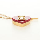 LOUIS VUITTON Pandantif Rock Me Necklace metal Red M66516 LV Auth 184249M-15
