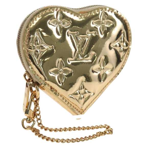 LOUIS VUITTON Miroir Porte Monnaie Coeur Coin Purse Gold M93567 LV Auth 184250M