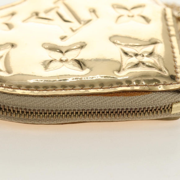 LOUIS VUITTON Miroir Porte Monnaie Coeur Coin Purse Gold M93567 LV Auth 184250M