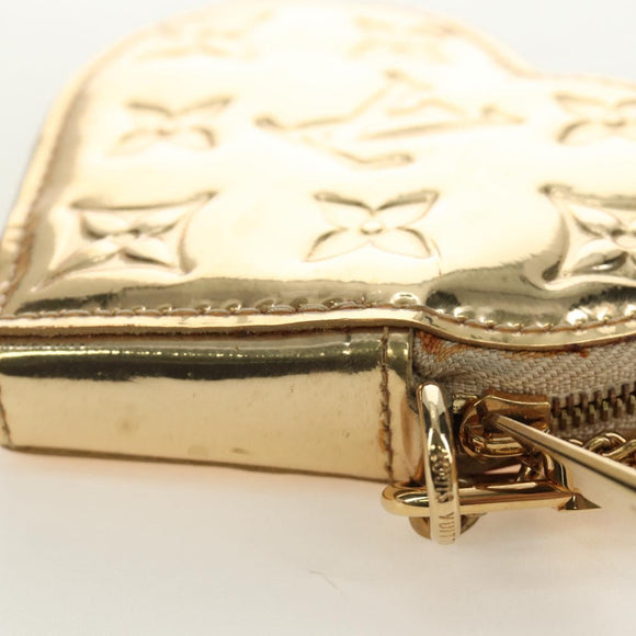 LOUIS VUITTON Miroir Porte Monnaie Coeur Coin Purse Gold M93567 LV Auth 184250M