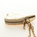 LOUIS VUITTON Miroir Porte Monnaie Coeur Coin Purse Gold M93567 LV Auth 184250M-4