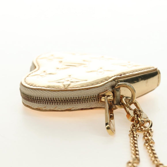 LOUIS VUITTON Miroir Porte Monnaie Coeur Coin Purse Gold M93567 LV Auth 184250M