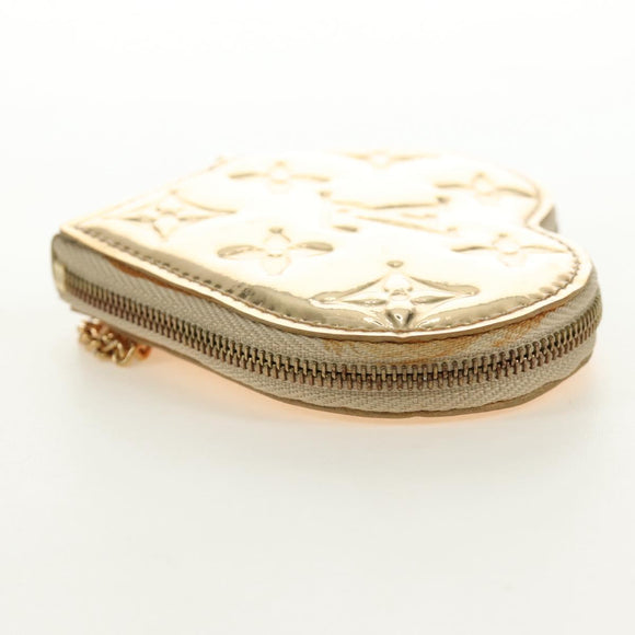 LOUIS VUITTON Miroir Porte Monnaie Coeur Coin Purse Gold M93567 LV Auth 184250M