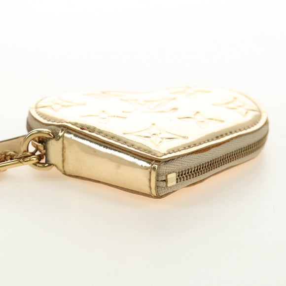 LOUIS VUITTON Miroir Porte Monnaie Coeur Coin Purse Gold M93567 LV Auth 184250M
