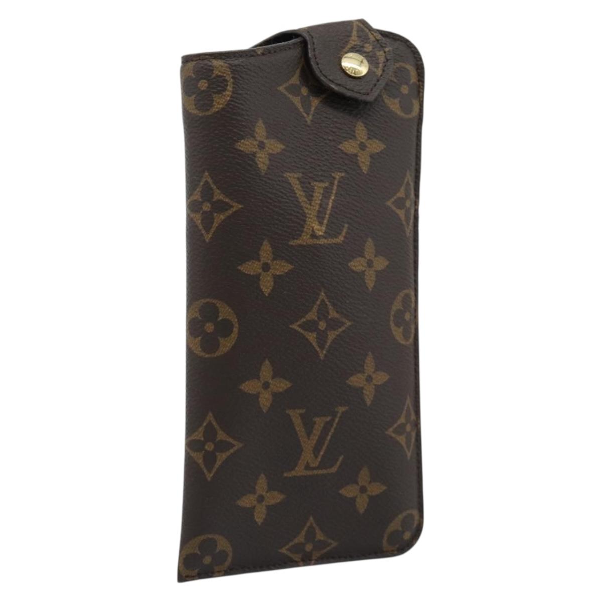 LOUIS VUITTON Monogram Etui Lunet GM Glasses Case LV Auth 184251M