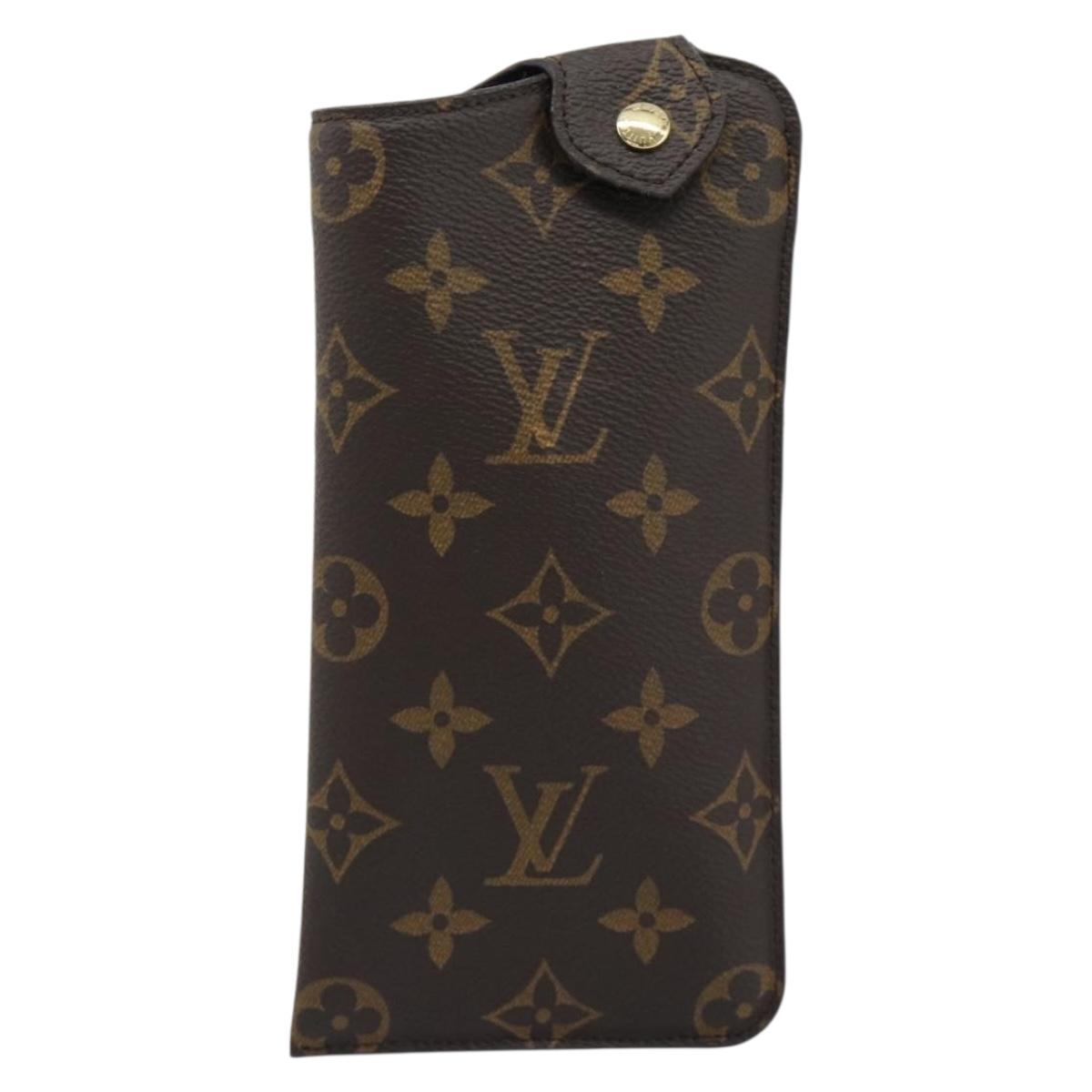 LOUIS VUITTON Monogram Etui Lunet GM Glasses Case LV Auth 184251M