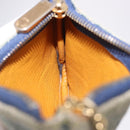 LOUIS VUITTON Monogram Denim Pochette Cles Coin Purse Blue M95343 Auth 184254A-17