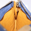 LOUIS VUITTON Monogram Denim Pochette Cles Coin Purse Blue M95343 Auth 184254A-18