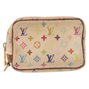 LOUIS VUITTON Monogram Multicolor Trousse Wapity Etui Weiß M58034 Auth 184255-2