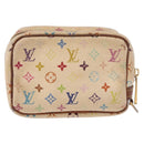 LOUIS VUITTON Monogram Multicolor Trousse Wapity Etui Weiß M58034 Auth 184255-3