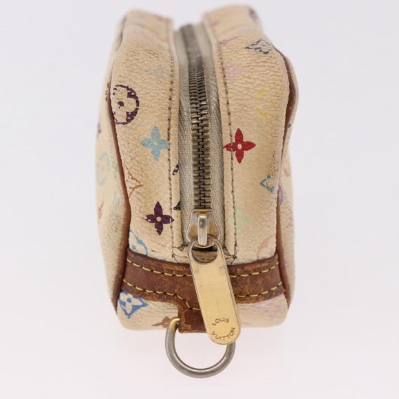 LOUIS VUITTON Monogram Multicolor Trousse Wapity Etui Weiß M58034 Auth 184255