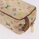LOUIS VUITTON Monogram Multicolor Trousse Wapity Etui Weiß M58034 Auth 184255-9