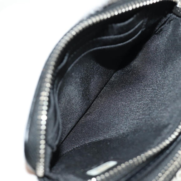 CHANEL Chain Shoulder Bag Sequin Black Silver CC Auth 184258SM