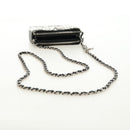 CHANEL Chain Shoulder Bag Sequin Black Silver CC Auth 184258SM-7