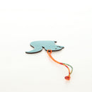 HERMES Petit H Charm Squirrel Charm Leather Green Auth 184259M-13