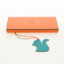 HERMES Petit H Charm Squirrel Charm Leather Green Auth 184259M-16
