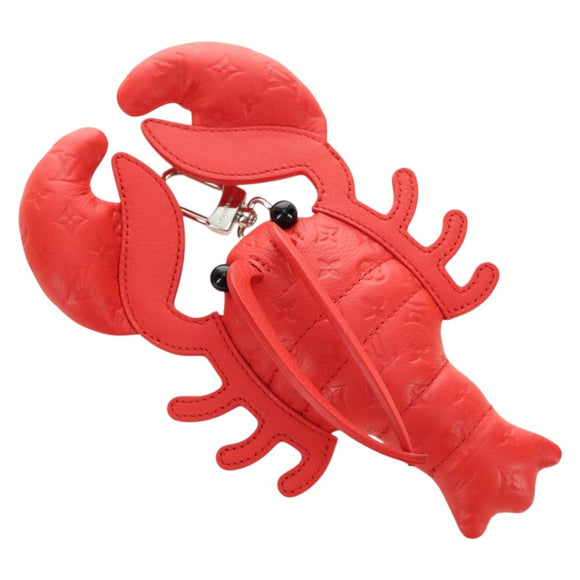 LOUIS VUITTON Monogram Lobster Bag Charm Bag Charm Red M03134 LV Auth 184260SM