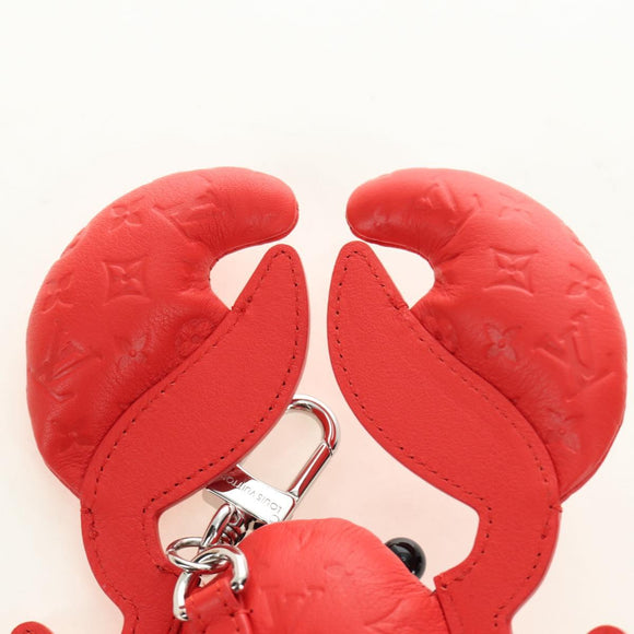 LOUIS VUITTON Monogram Lobster Bag Charm Bag Charm Red M03134 LV Auth 184260SM