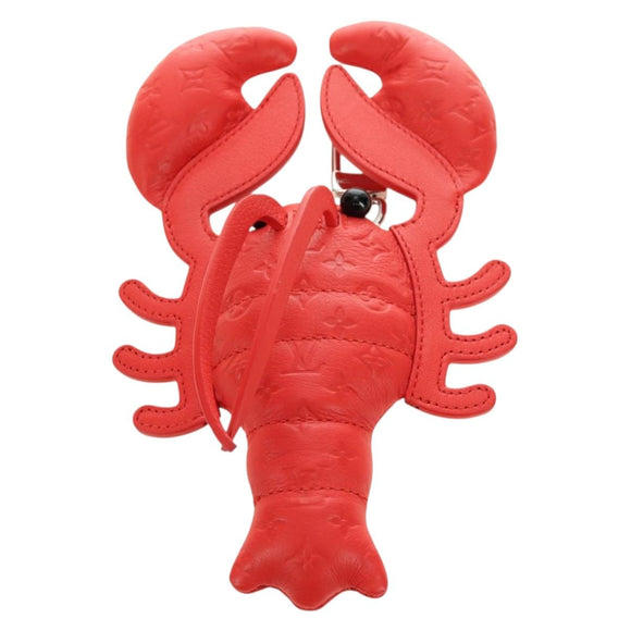 LOUIS VUITTON Monogram Lobster Bag Charm Bag Charm Red M03134 LV Auth 184260SM