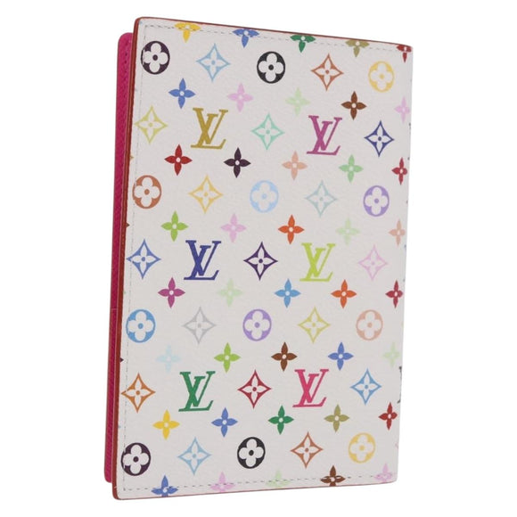 LOUIS VUITTON Multicolor Couverture Passport Case White M14178 Auth 184263SAM