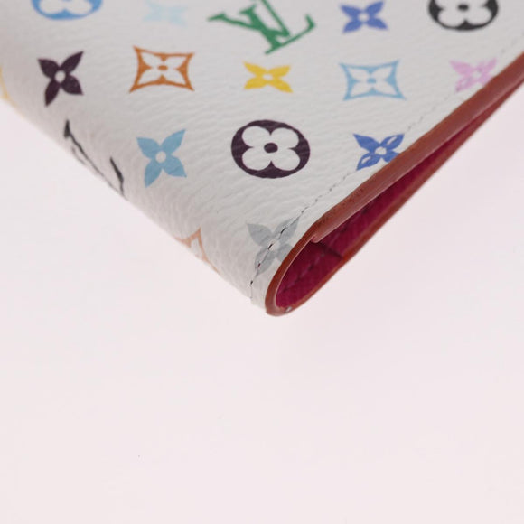 LOUIS VUITTON Multicolor Couverture Passport Case White M14178 Auth 184263SAM