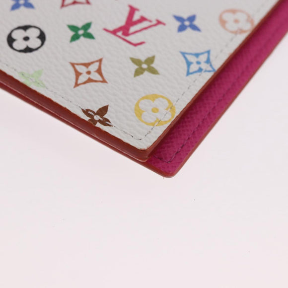 LOUIS VUITTON Multicolor Couverture Passport Case White M14178 Auth 184263SAM