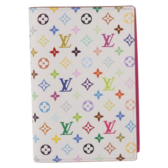 LOUIS VUITTON Multicolor Couverture Passport Case White M14178 Auth 184263SAM