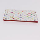 LOUIS VUITTON Multicolor Couverture Passport Case White M14178 Auth 184263SAM-5