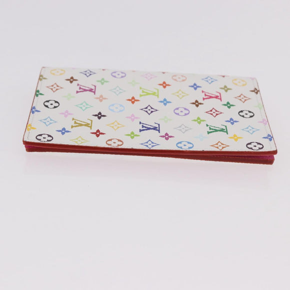 LOUIS VUITTON Multicolor Couverture Passport Case White M14178 Auth 184263SAM