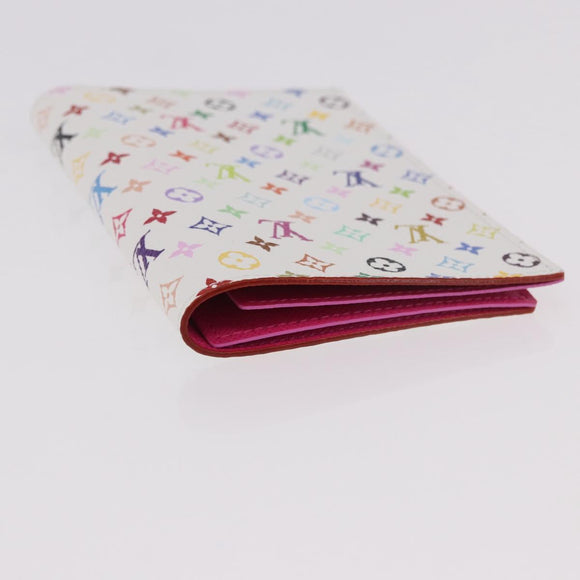LOUIS VUITTON Multicolor Couverture Passport Case White M14178 Auth 184263SAM