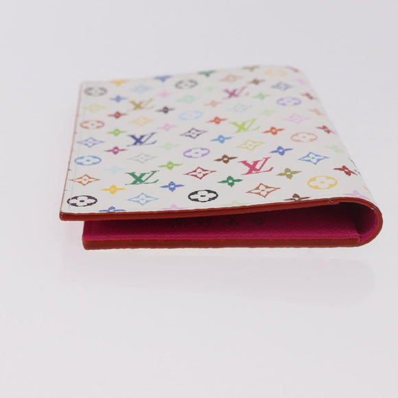 LOUIS VUITTON Multicolor Couverture Passport Case White M14178 Auth 184263SAM
