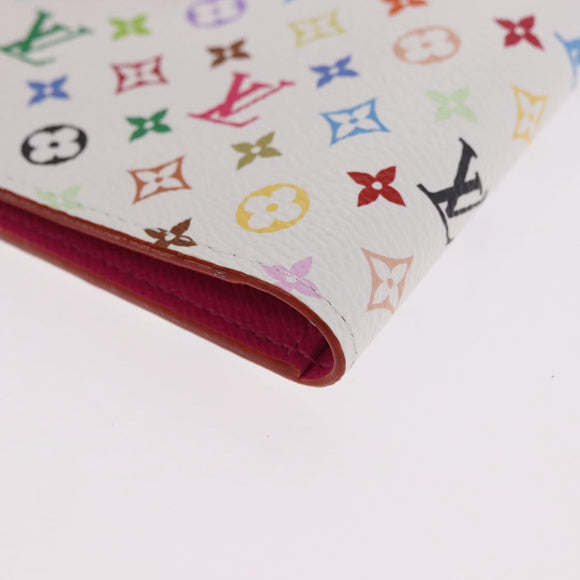 LOUIS VUITTON Multicolor Couverture Passport Case White M14178 Auth 184263SAM